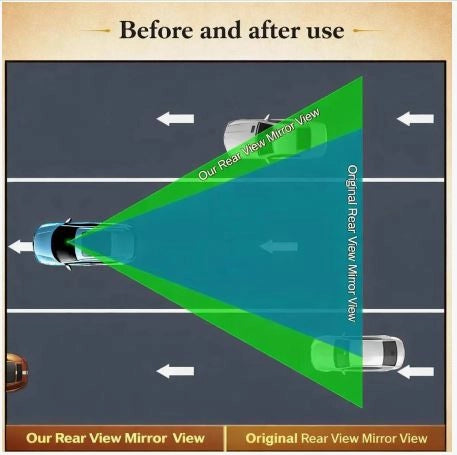 Drivvit WideView™ — Wide-Angle Rear View Mirror