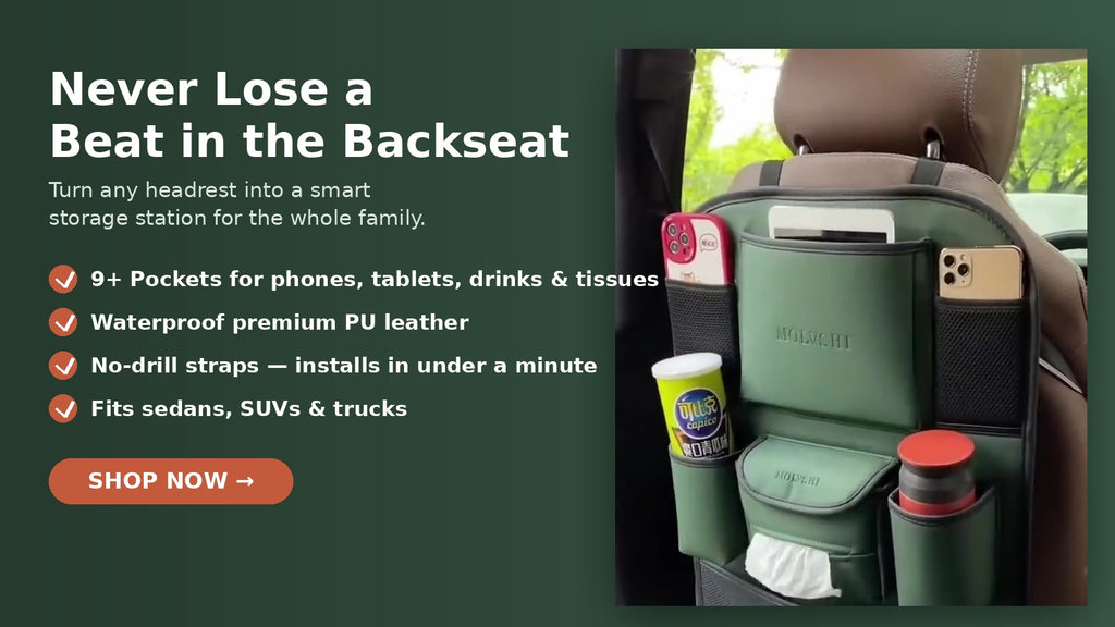 Drivvit SeatVault™ Back Seat Organizer – 2 Pack