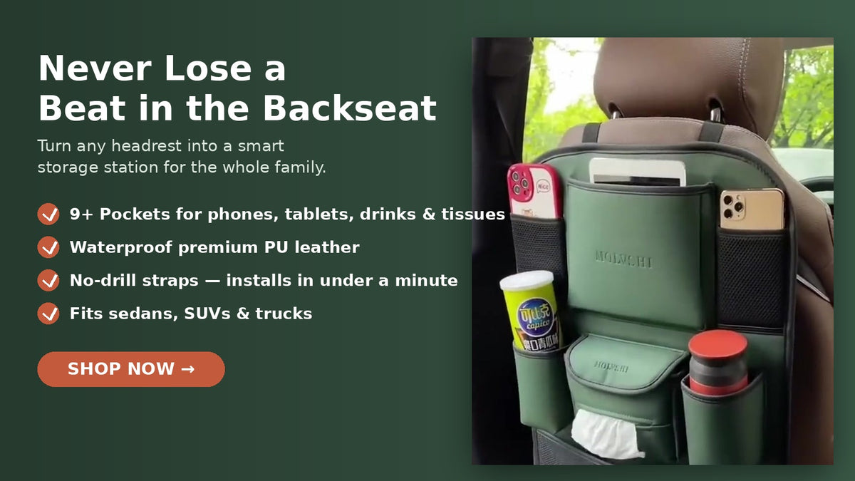 Drivvit SeatVault™ Back Seat Organizer – 2 Pack